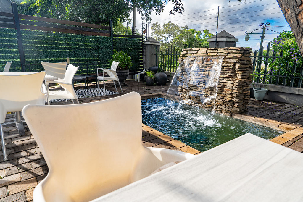 Pool and tranquil gardens